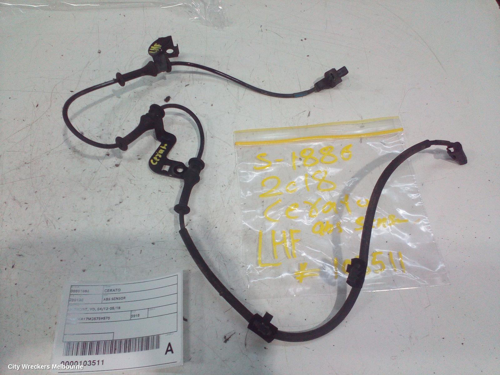 KIA CERATO ABS SENSOR, LH FRONT, YD, 04/2013 - 05/2018 - Image 3