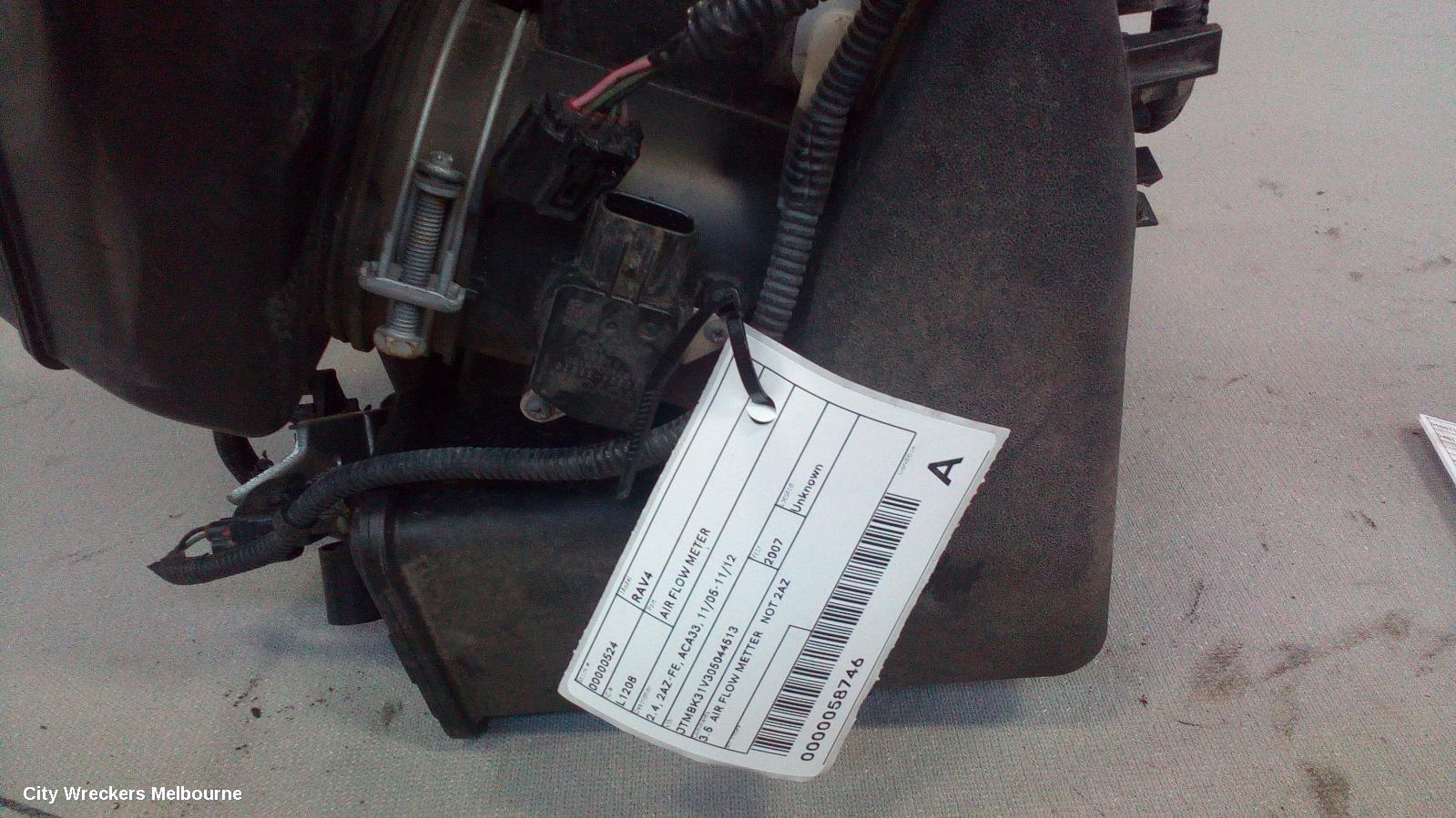 TOYOTA RAV4 AIR FLOW METER, 2.4, 2AZ-FE, ACA33, 11/2005 - 11/2012 - Image 1