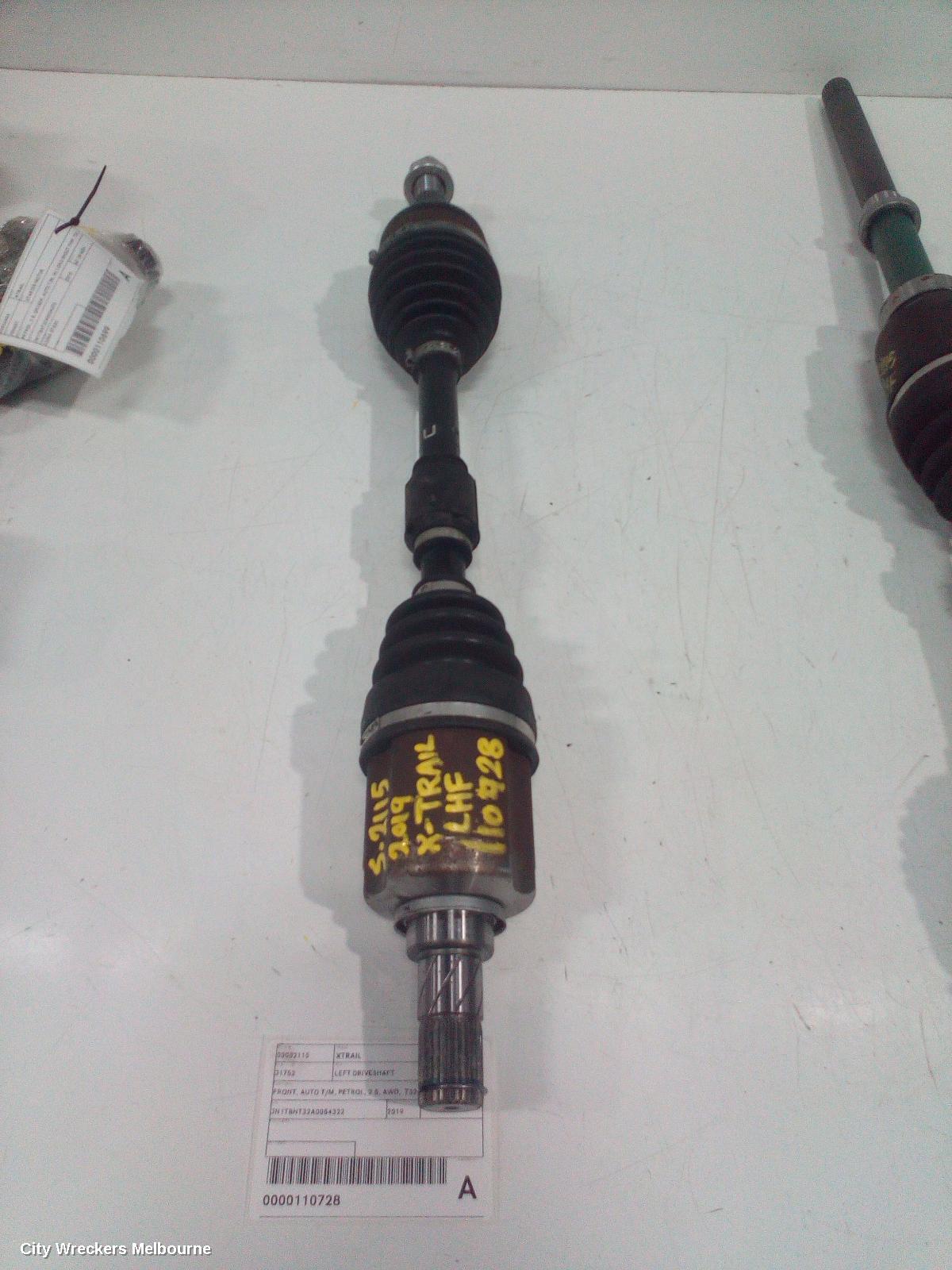 NISSAN XTRAIL LEFT DRIVESHAFT, FRONT, AUTO T/M, PETROL, 2.5, AWD,  T32, 02/2014 - 07/2022 - Image 2