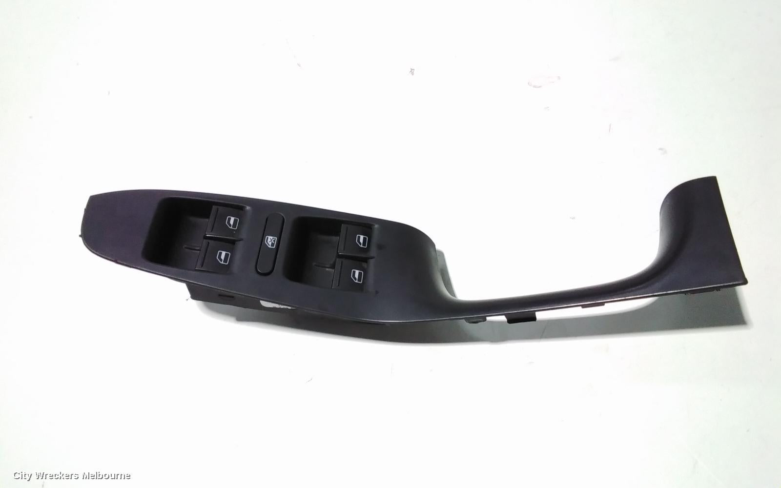 VOLKSWAGEN TIGUAN PWR DR WIND SWITCH, RH FRONT (MASTER SWITCH), W/O CHROME ON SWITCHES TYPE, 5N, 05/2008 - 08/2016 - Image 1