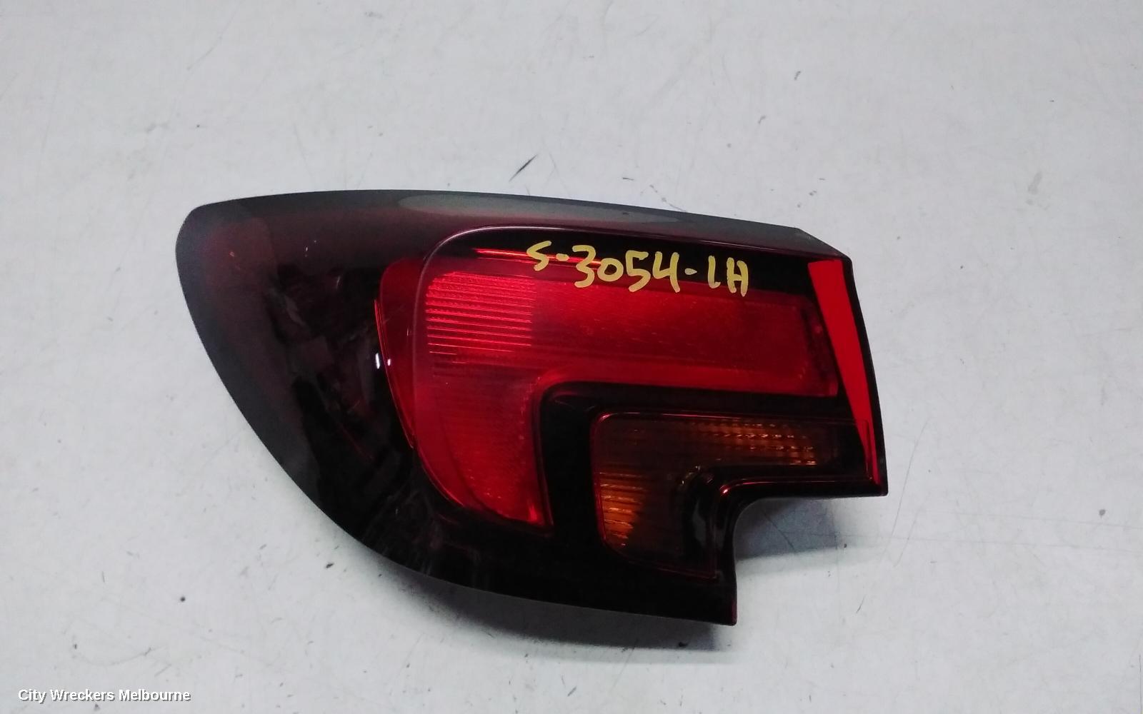 HOLDEN ASTRA LEFT TAILLIGHT, BK, 5DR HATCH, R/RS, NON LED TYPE, 09/2016 ONWARDS - Image 1