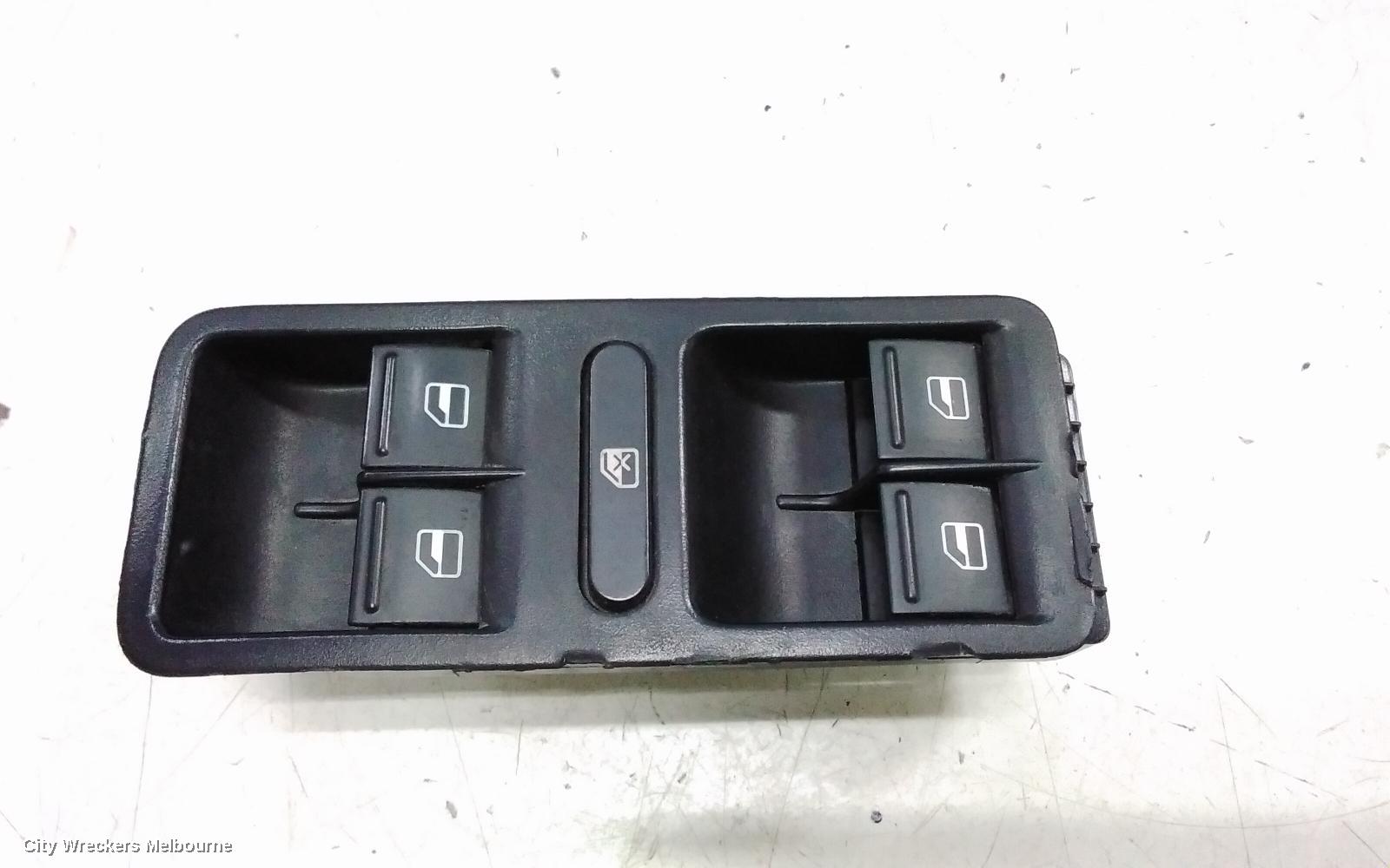 VOLKSWAGEN POLO PWR DR WIND SWITCH, RH FRONT (MASTER SWITCH), 10 PIN TYPE, GREY BACKING, 6R, 05/2010 - 05/2014 - Image 2
