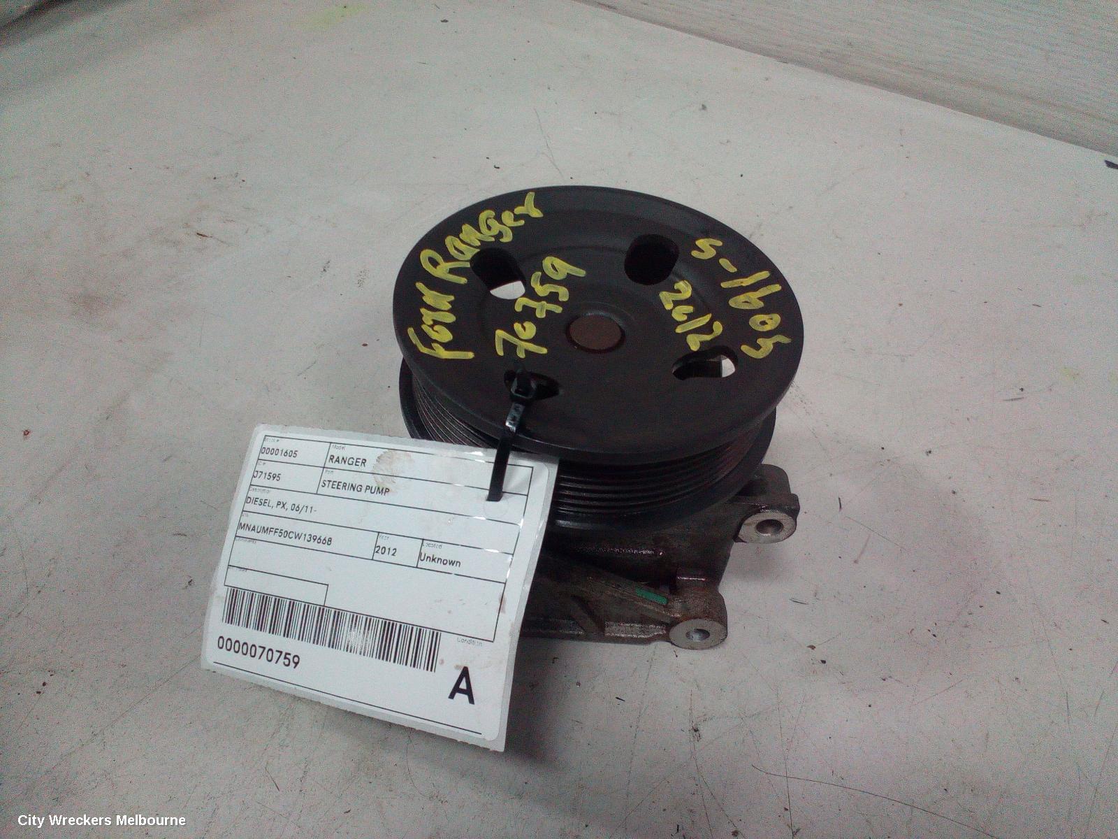 FORD RANGER STEERING PUMP, DIESEL, PX, 06/2011 ONWARDS - Image 1