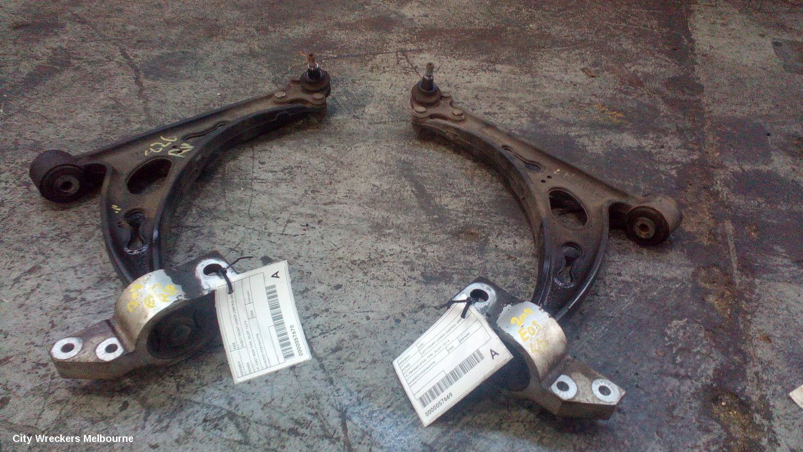 VOLKSWAGEN EOS LEFT FRONT LOWER CONTROL ARM, 1F, PRESSED STEEL TYPE, 02/2007 - 12/2014 - Image 1
