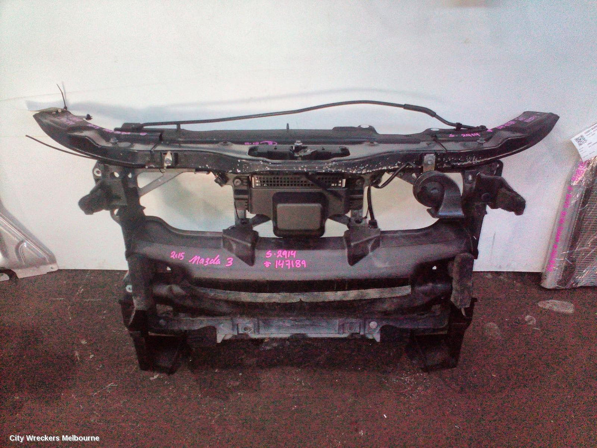 MAZDA 3 RADIATOR SUPPORT, BM, PETROL (BOLT ON PLASTIC), NON RADAR SENSOR TYPE, 11/2013 - 05/2016 - Image 1