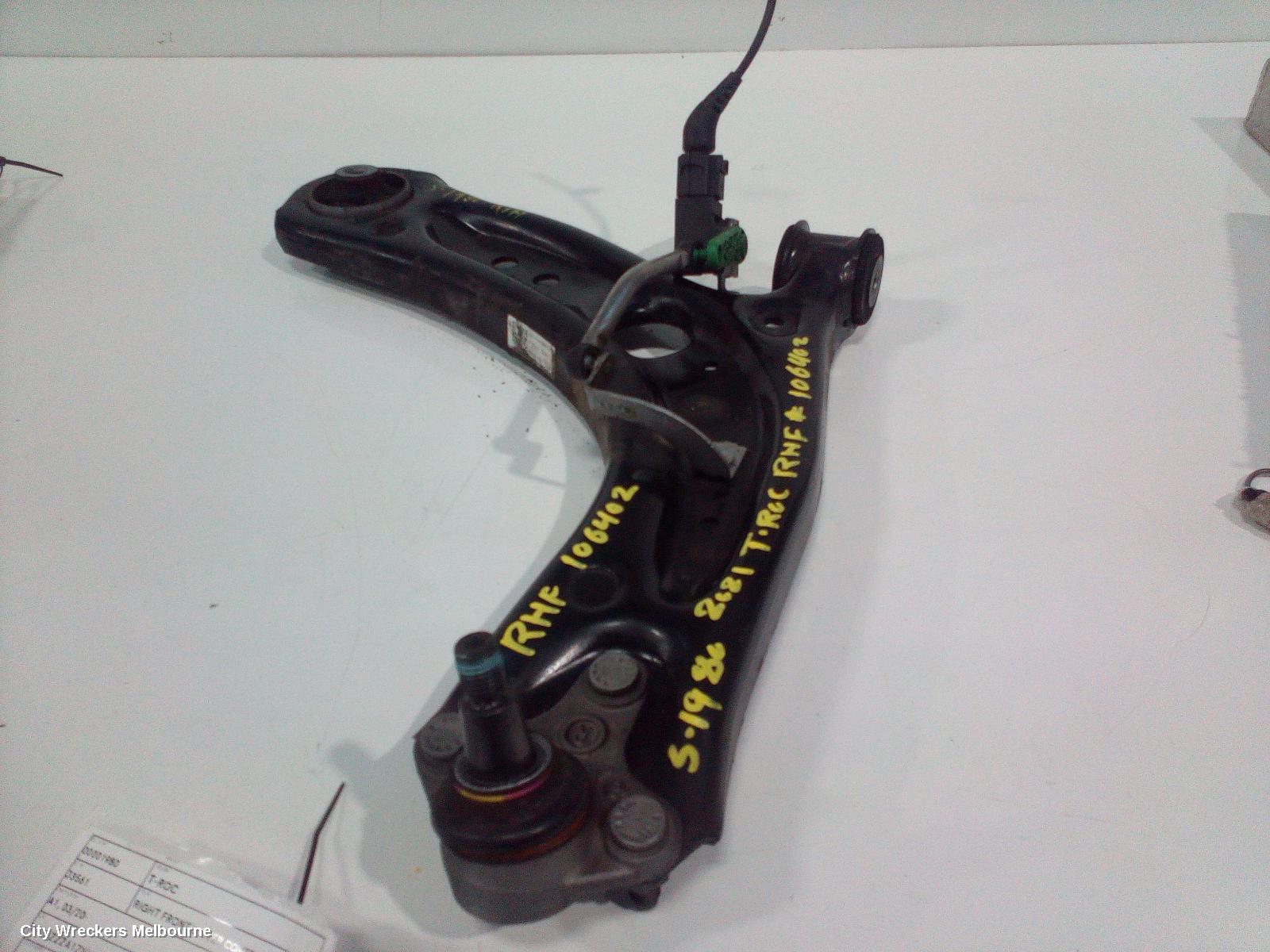 VOLKSWAGEN T-ROC RIGHT FRONT LOWER CONTROL ARM, A1, 03/2020 - 12/2025 - Image 1