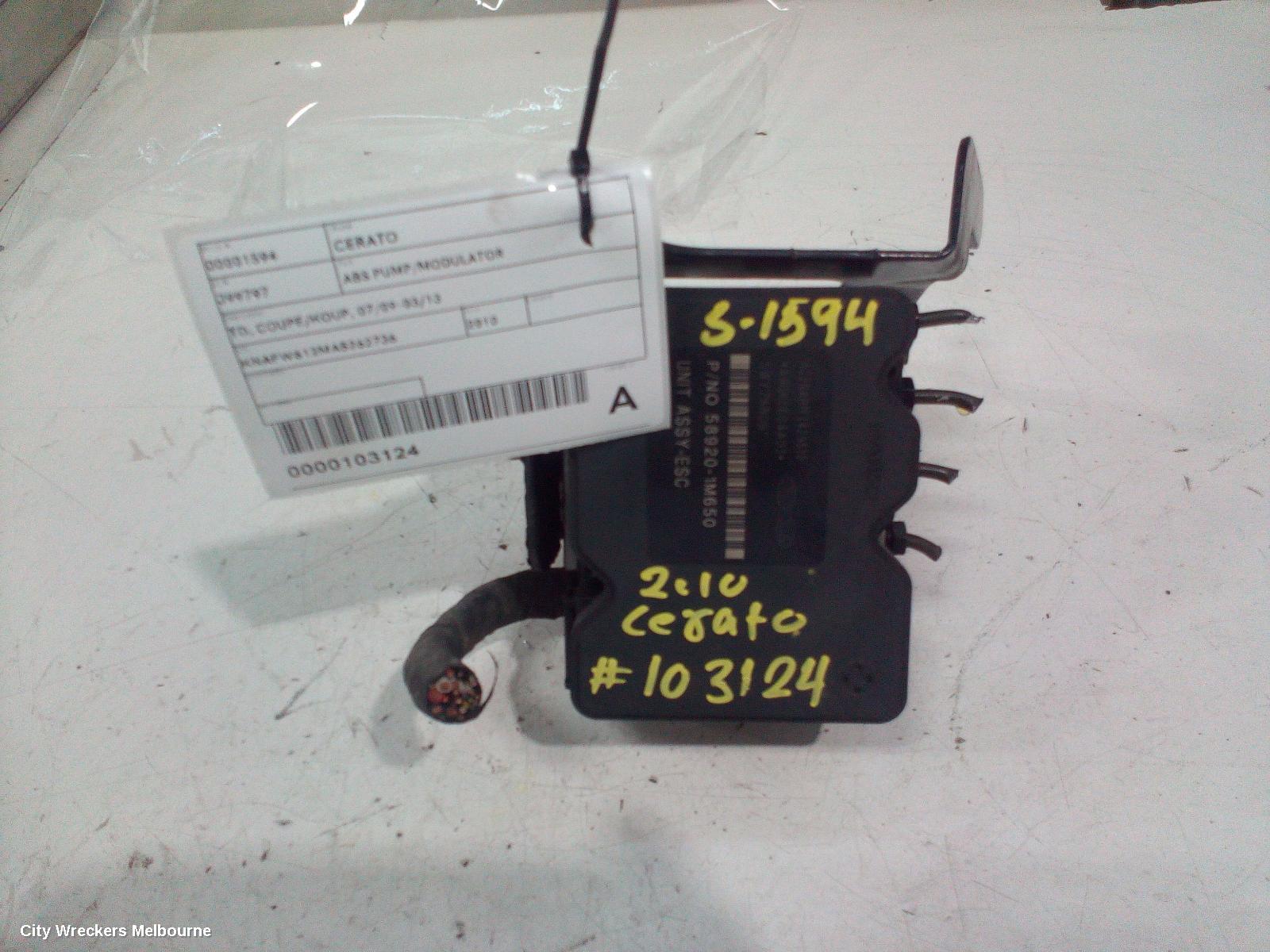 KIA CERATO ABS PUMP/MODULATOR, TD, COUPE/KOUP, 07/2009 - 03/2013 - Image 2