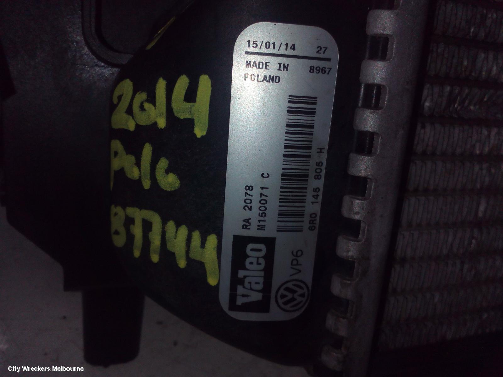VOLKSWAGEN POLO COOLER, 6R, 05/2010 - 09/2017 - Image 1