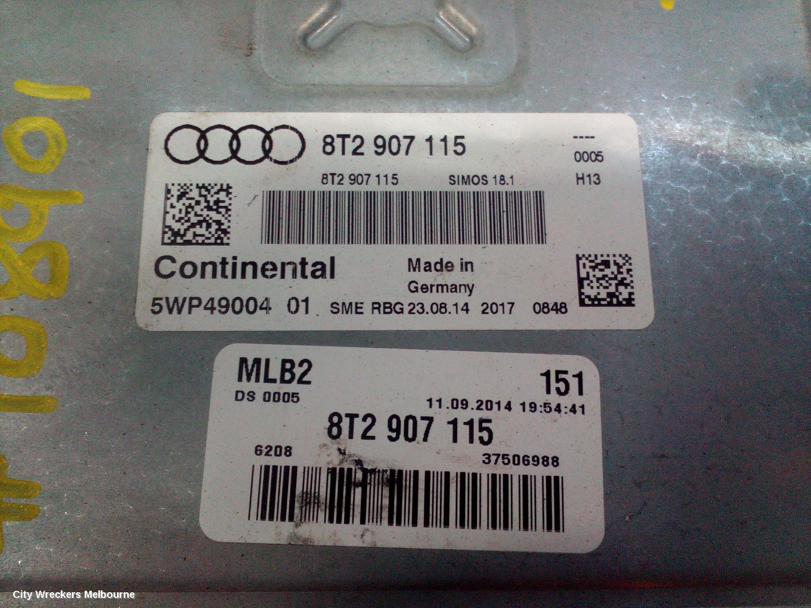 AUDI A4 ECU, ENGINE ECU, 2.0, PETROL, ECU ONLY, P/N 8T2907115, B8 8K, 02/2008 - 01/2016 - Image 3