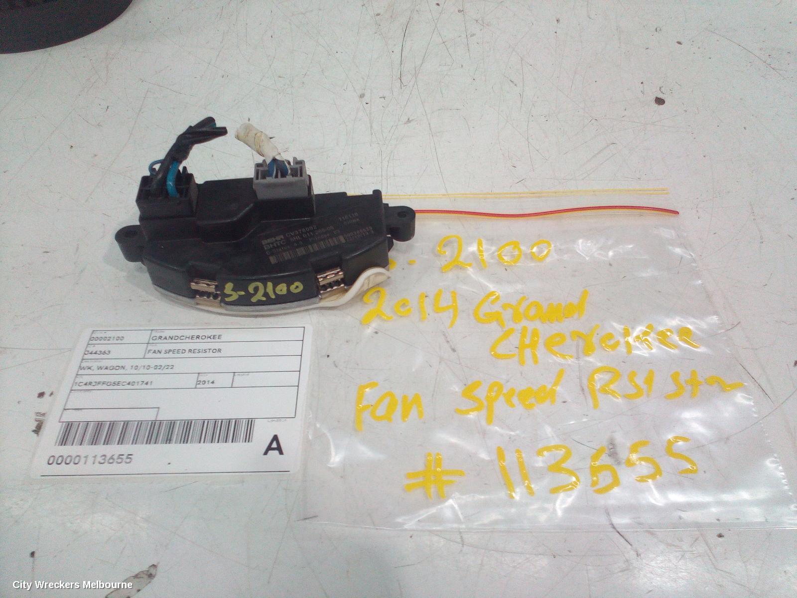 JEEP GRANDCHEROKEE FAN SPEED RESISTOR, WK, WAGON, 10/2010 - 02/2022 - Image 1