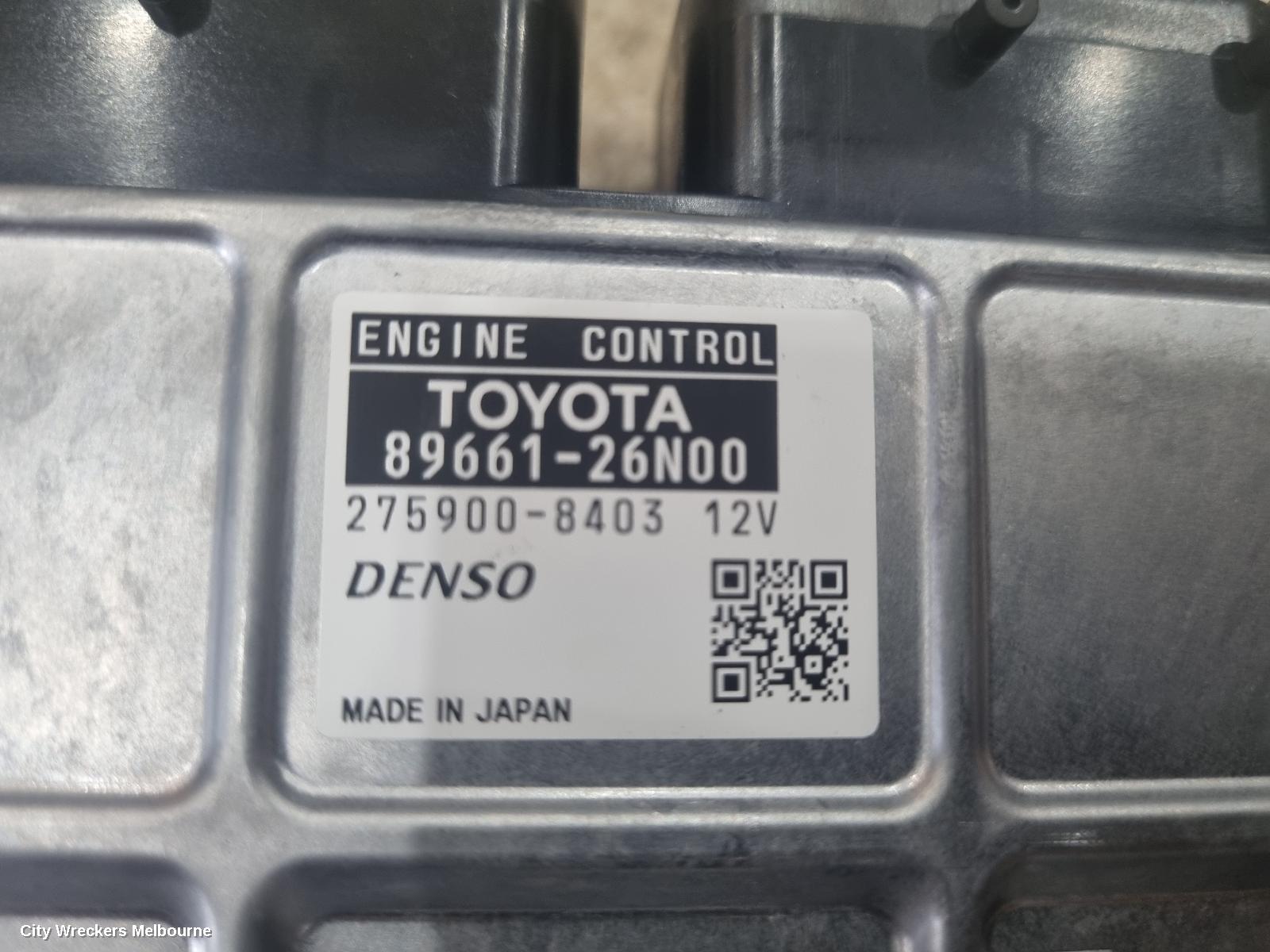 TOYOTA HIACE ECU, ENGINE ECU, 3.0, 1KD-FTV, DIESEL, P/N 89661-26N00, SEC SET (ECU/IMM/READER/KEY), KDH, 09/2006 - 04/2019 - Image 2
