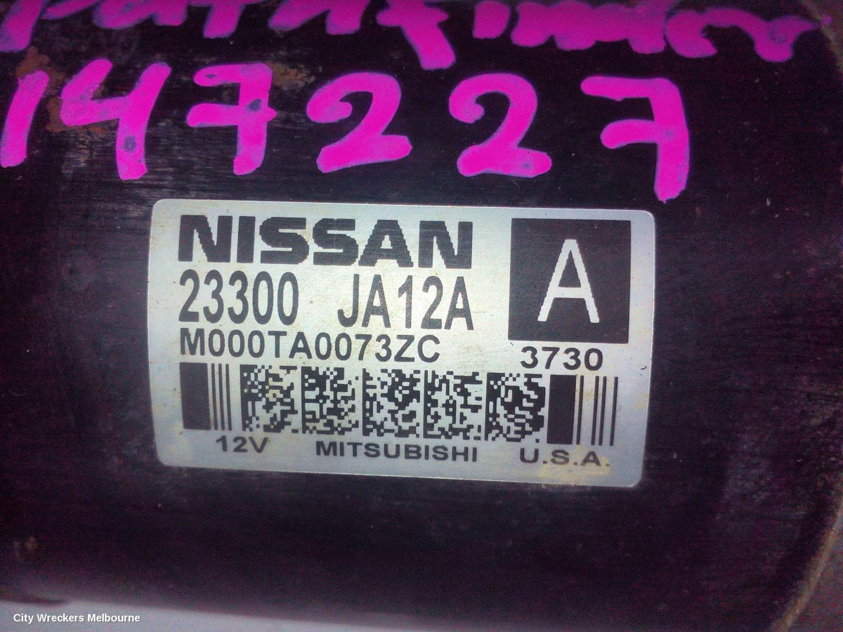 NISSAN PATHFINDER STARTER, PETROL, 3.5, VQ35, R52, 06/2013 - 04/2021 - Image 3