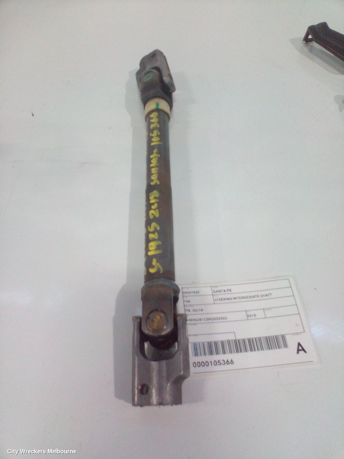 HYUNDAI SANTA FE STEERING INTERMEDIATE SHAFT, TM, 03/2018 - 10/2023 - Image 1