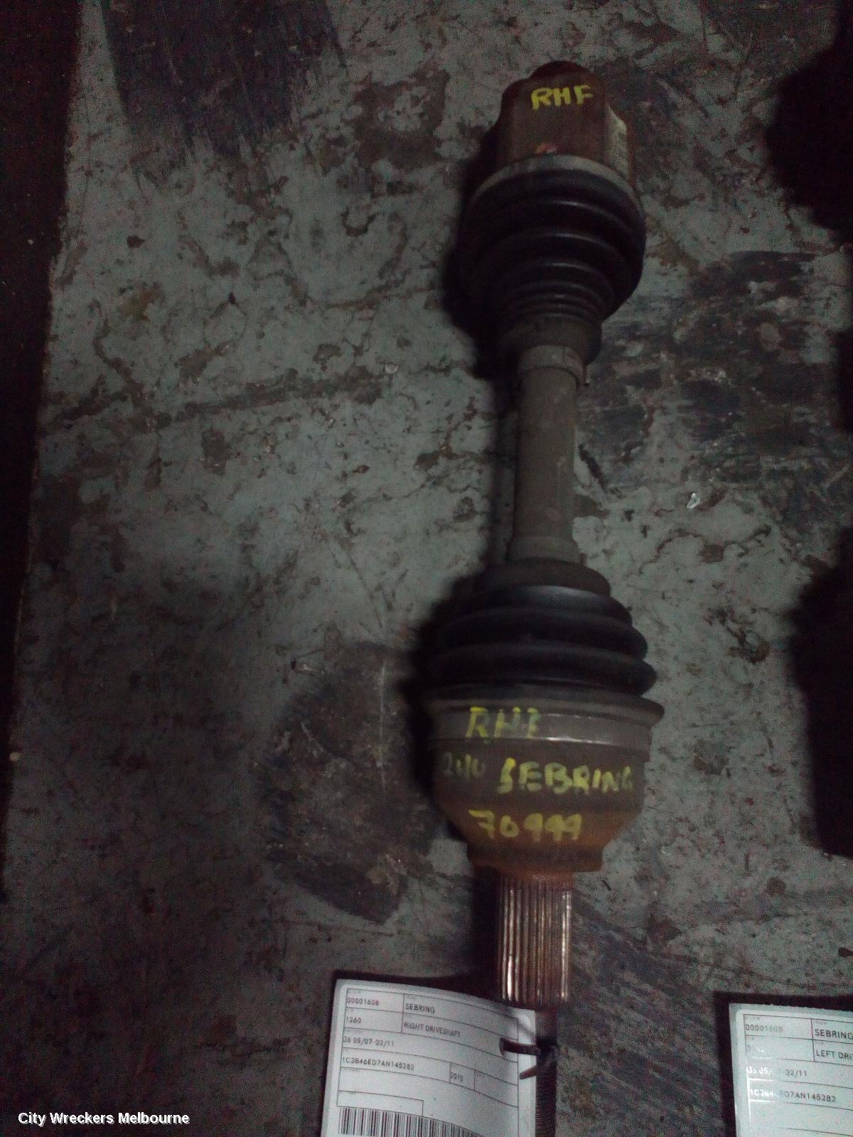 CHRYSLER SEBRING RIGHT DRIVESHAFT, JS, 05/2007 - 02/2011 - Image 2
