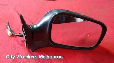 SUBARU FORESTER RIGHT DOOR MIRROR, NON TURBO, BLACK, 1 PIECE BACKING TYPE, 07/2002 - 08/2003 - Image 2