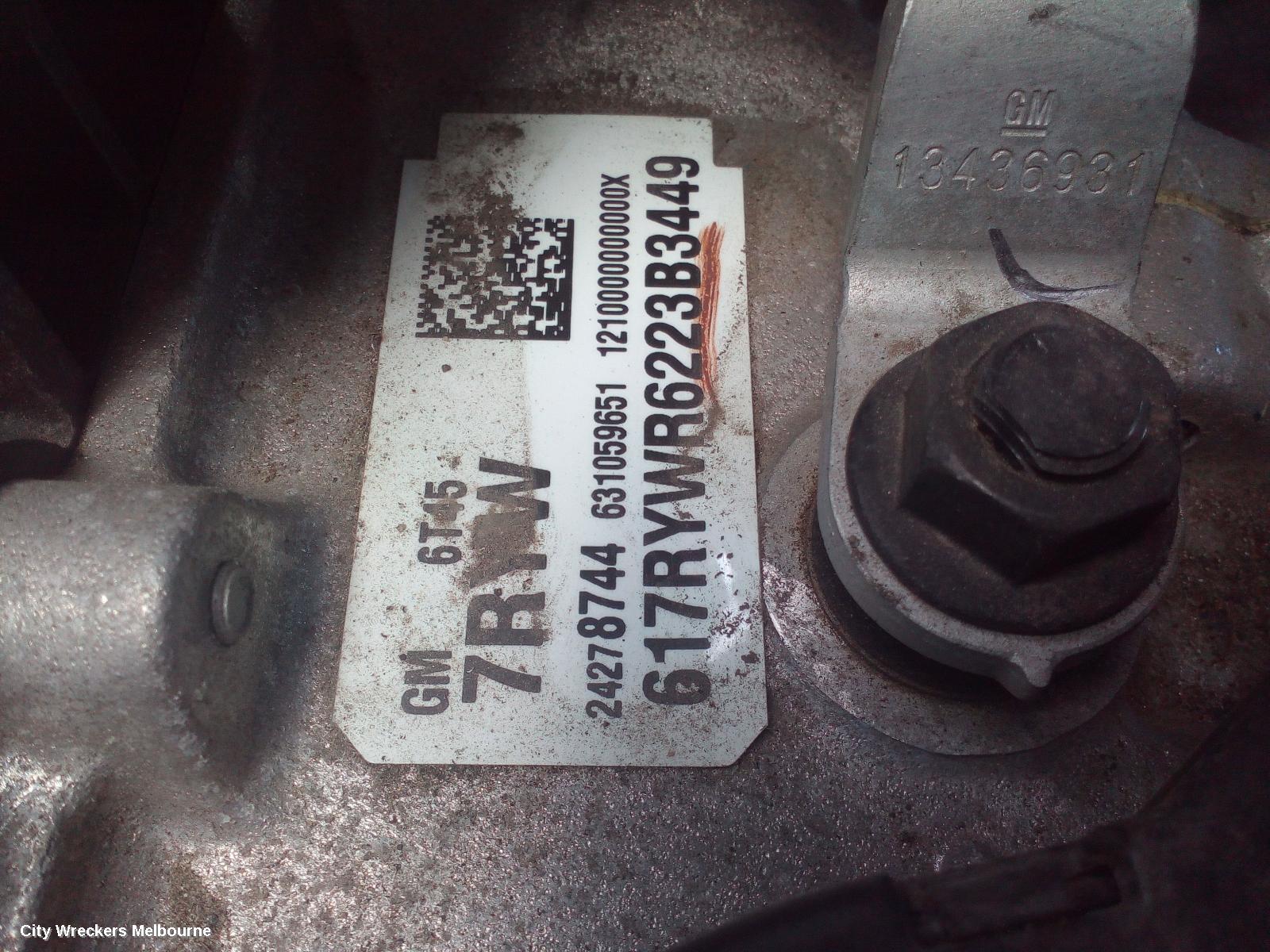 HOLDEN ASTRA TRANS/GEARBOX, AUTO, PETROL, 1.6, TURBO, PJ, 12/2014 - 01/2017 - Image 3