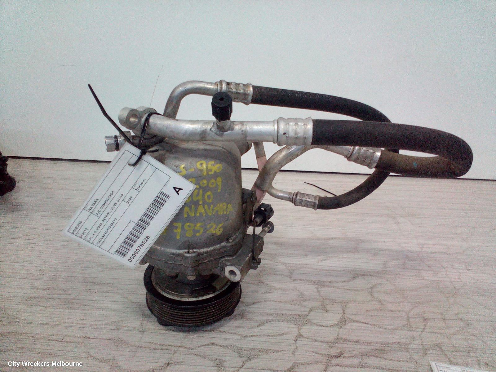NISSAN NAVARA A/C COMPRESSOR, D40, 4.0, VQ40, PETROL, 09/2005 - 01/2010 - Image 3