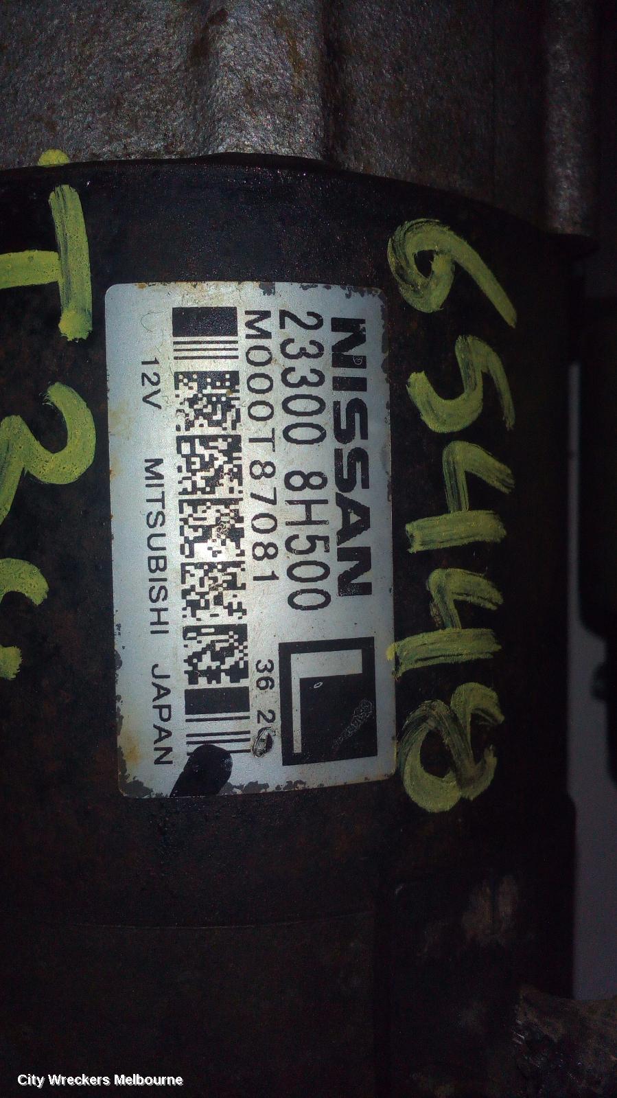 NISSAN XTRAIL STARTER, PETROL, 2.5, QR25, MANUAL T/M TYPE, T30, 10/2001 - 09/2007 - Image 1