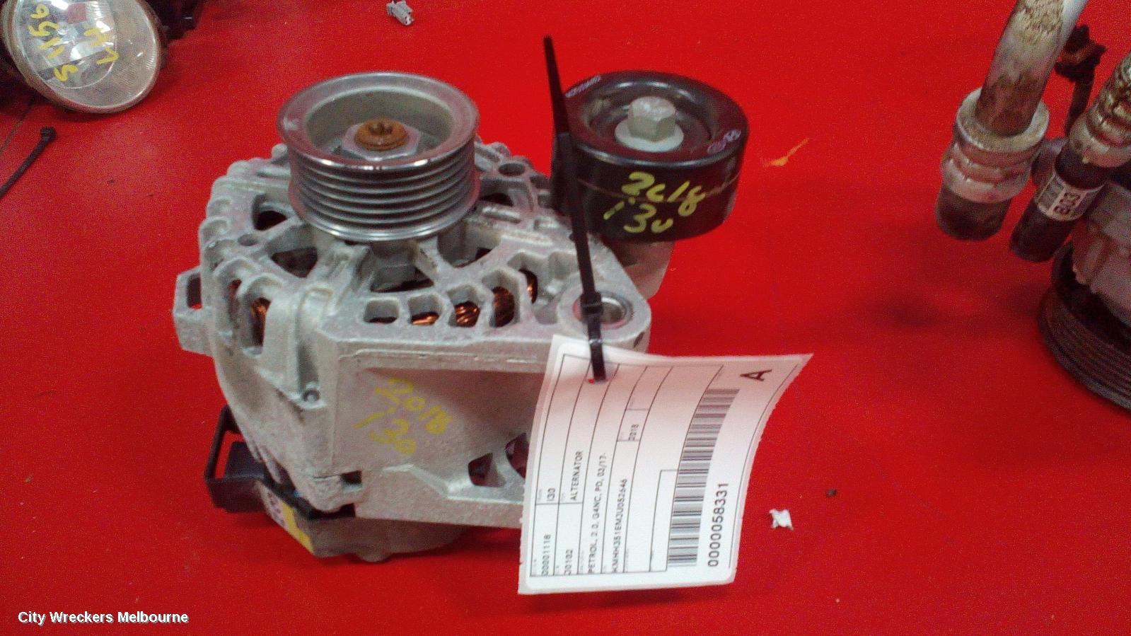 HYUNDAI I30 ALTERNATOR, PETROL, 2.0, G4NC, PD, HATCH (S. KOREA VIN KMHH), 03/2017 ONWARDS - Image 2