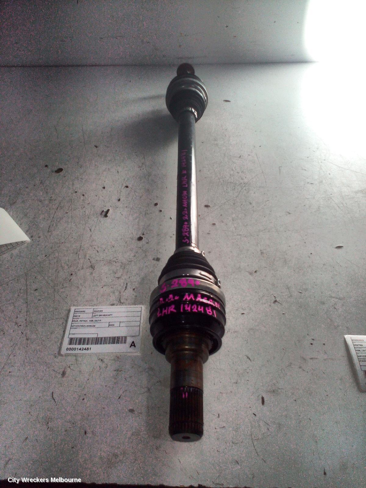 PORSCHE MACAN LEFT DRIVESHAFT, REAR, PETROL, 95B, 06/2014 ONWARDS - Image 2
