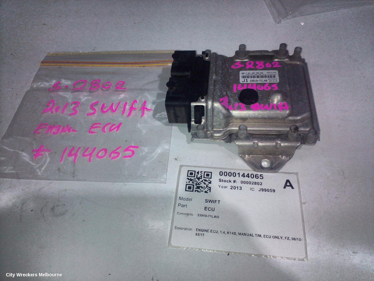 SUZUKI SWIFT ECU, ENGINE ECU, 1.4, K14B, MANUAL T/M, ECU ONLY, FZ, 08/2010 - 03/2017 - Image 2
