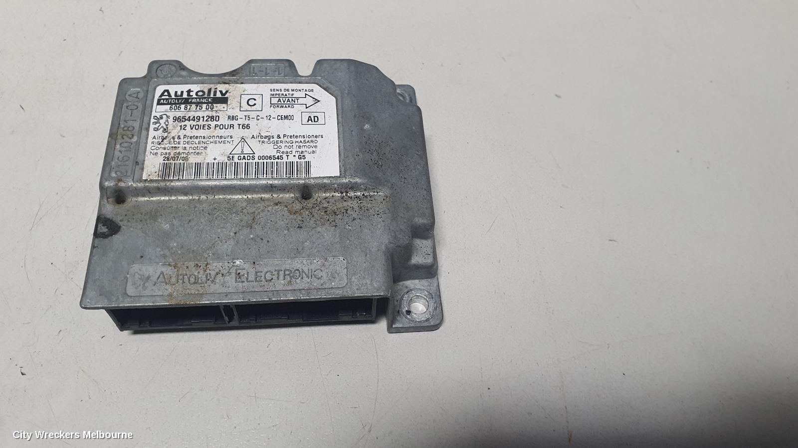 PEUGEOT 307 AIRBAG MODULE/SENSOR, T6, MODULE, 10/2005 - 12/2009 - Image 1