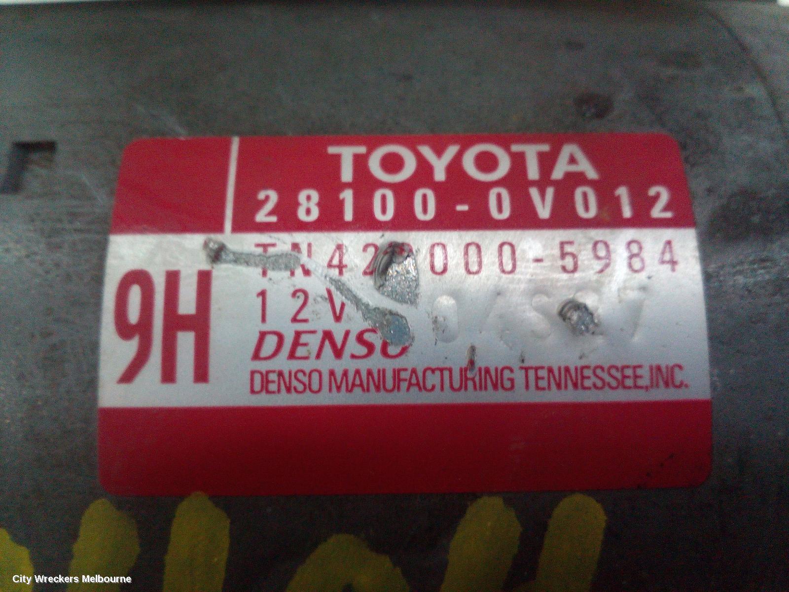 TOYOTA CAMRY STARTER, PETROL, 2.5, 2AR-FE, ASV50, 12/2011 - 10/2017 - Image 3