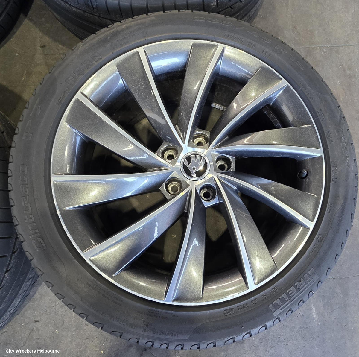 SKODA SUPERB WHEEL MAG, FACTORY, 18X8.0IN, MULTI SPOKE, PEGASUS, NP, 03/2016 ONWARDS - Image 3