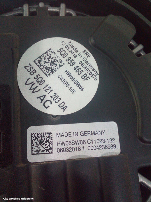 AUDI A3 FAN, DUAL FAN ASSY, 1.4, PETROL, CZEA/CPTA CODE, 320W/200W (BROSE), 8V, 05/2013 - 10/2020 - Image 2
