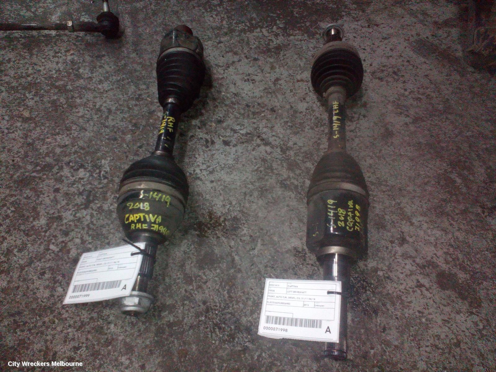 HOLDEN CAPTIVA RIGHT DRIVESHAFT, FRONT, AUTO T/M, DIESEL, CG, 01/2011 - 06/2018 - Image 2
