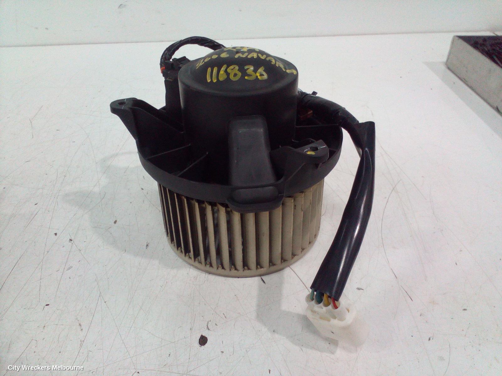 NISSAN NAVARA HEATER FAN MOTOR, D40 (VIN VSK), 09/2005 - 04/2010 - Image 1