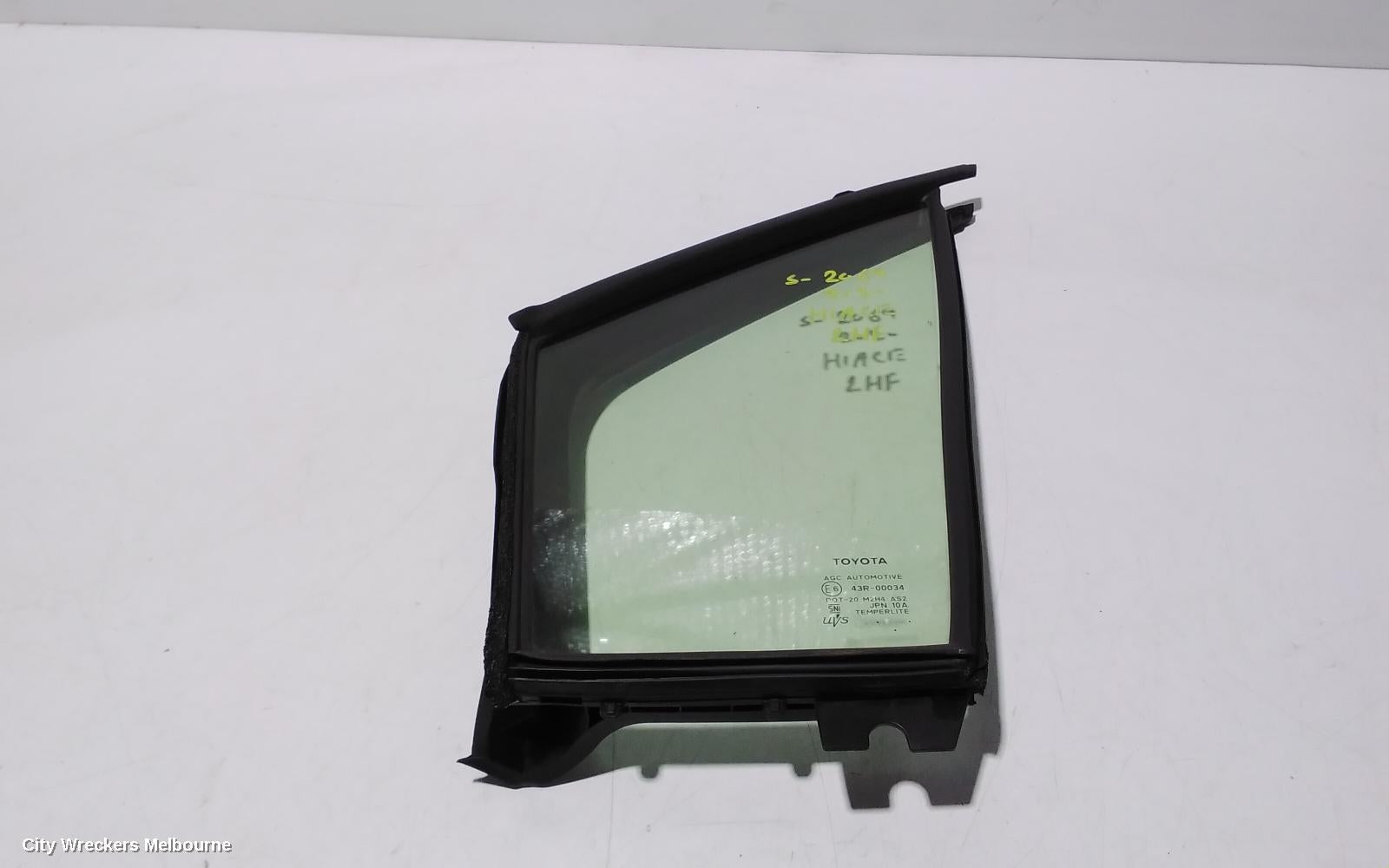 TOYOTA HIACE LEFT FRONT 1/4 DOOR GLASS, 300 SERIES, 02/2019 ONWARDS - Image 1