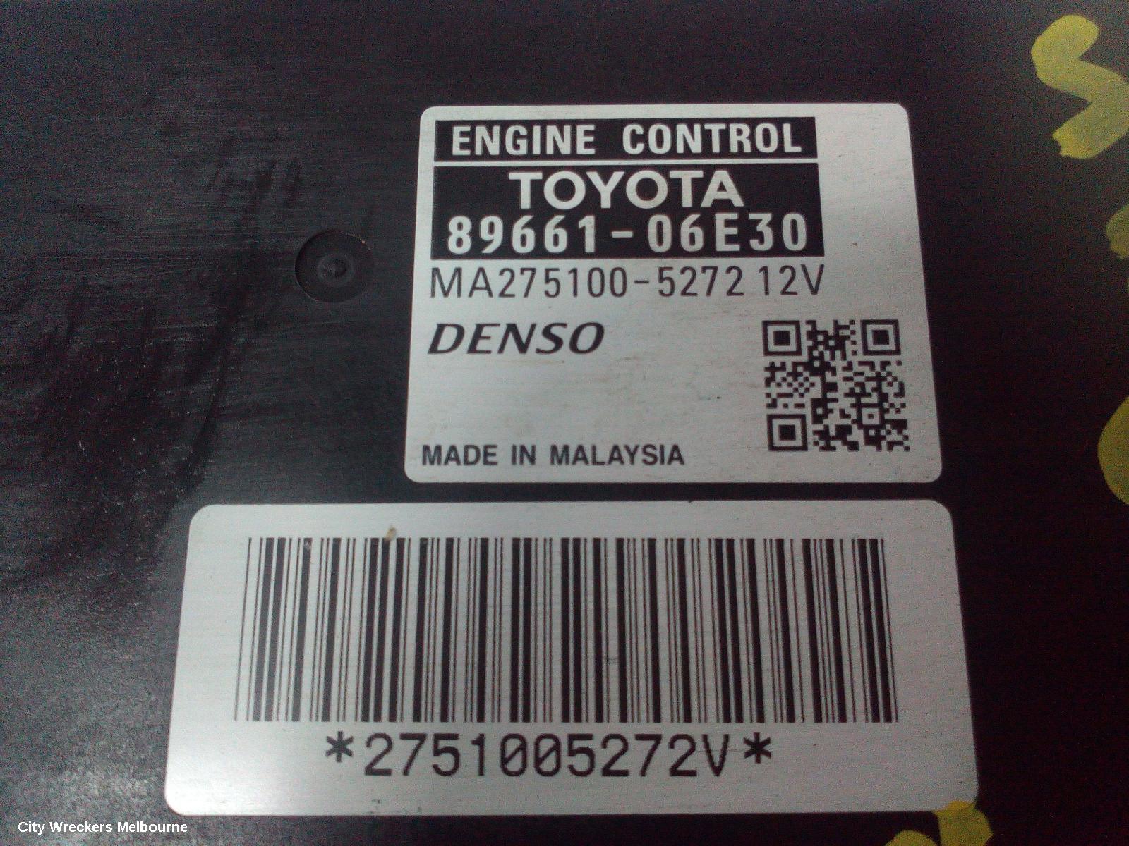 TOYOTA CAMRY ECU, ENGINE ECU, ACV40, 2.4, AUTO T/M, ECU ONLY, 2AZ-FE, 06/2006 - 11/2011 - Image 1