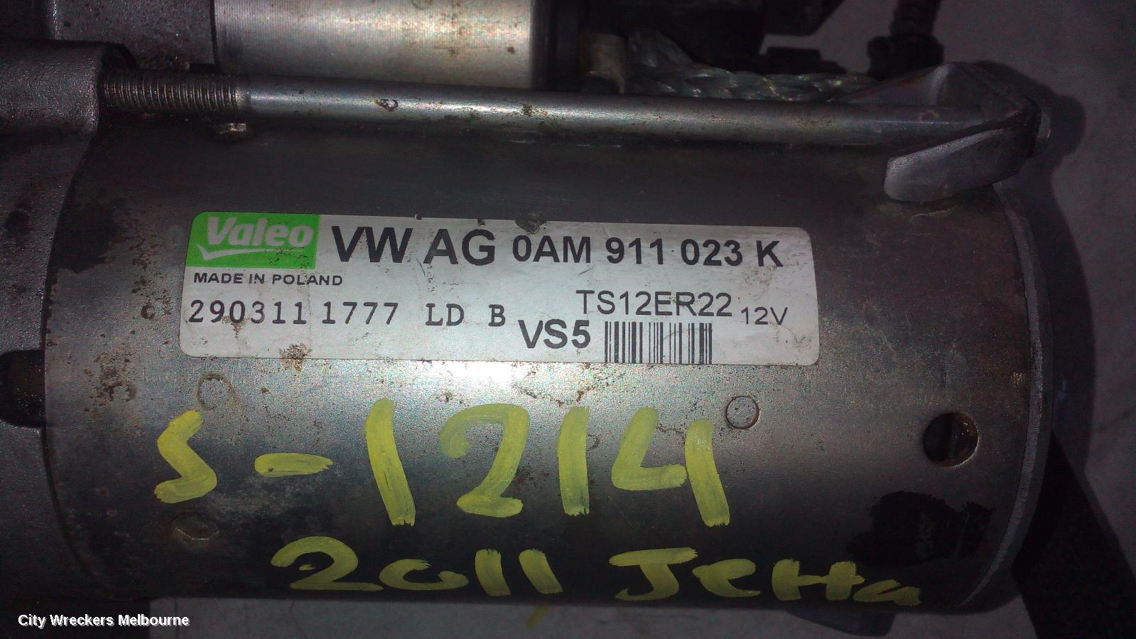 VOLKSWAGEN JETTA STARTER, PETROL, 1.4, CAVD/CTHD CODE, AUTO T/M, VALEO, 1B, 02/2011 - 12/2017 - Image 1