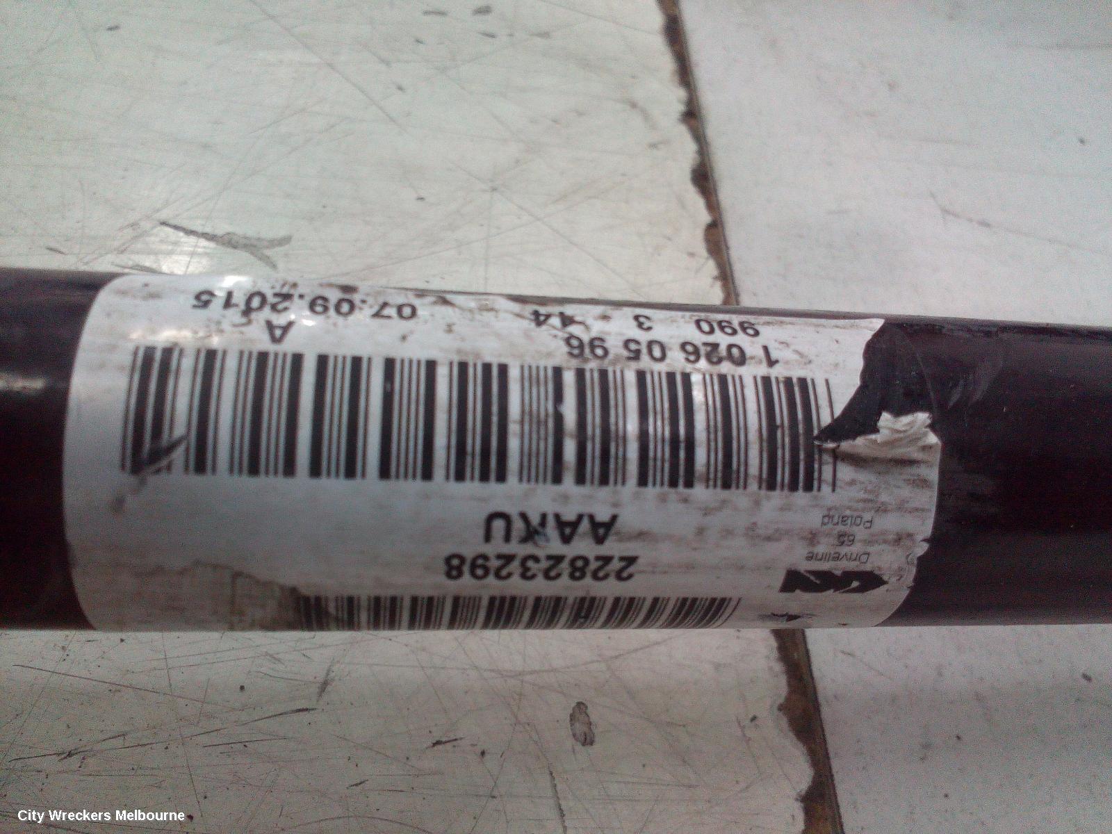 HOLDEN INSIGNIA RIGHT DRIVESHAFT, GA, 02/2015 - 01/2017 - Image 1