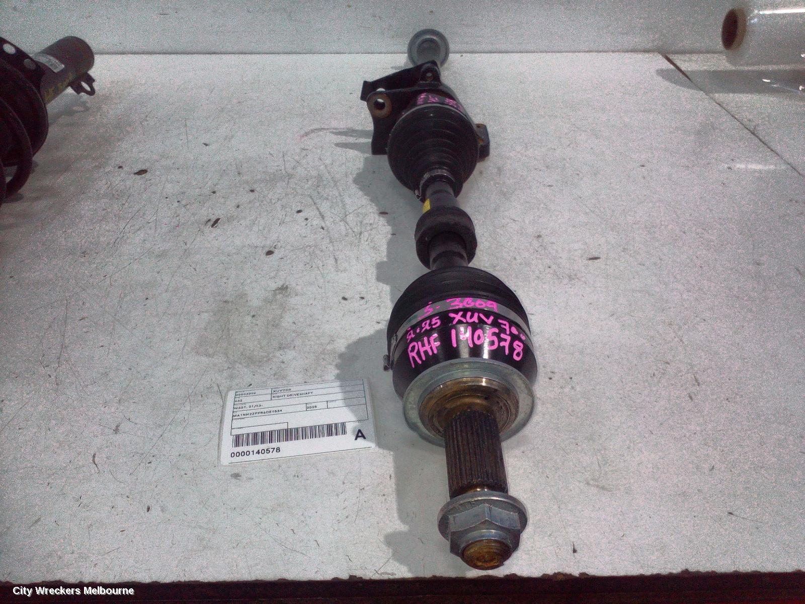 MAHINDRA XUV700 RIGHT DRIVESHAFT, W601, 01/2023 ONWARDS - Image 1