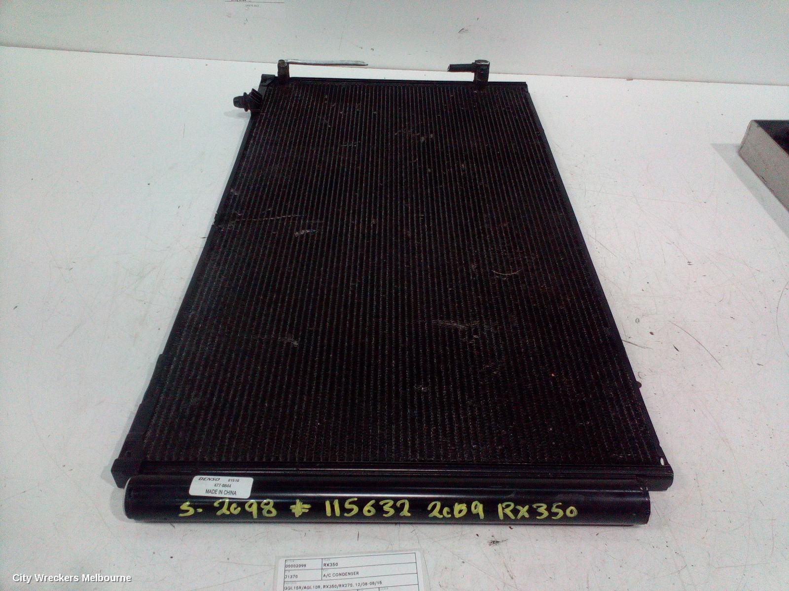 LEXUS RX SERIES A/C CONDENSER, GGL15R/AGL10R, RX350/RX270, 12/2008 - 08/2015 - Image 1