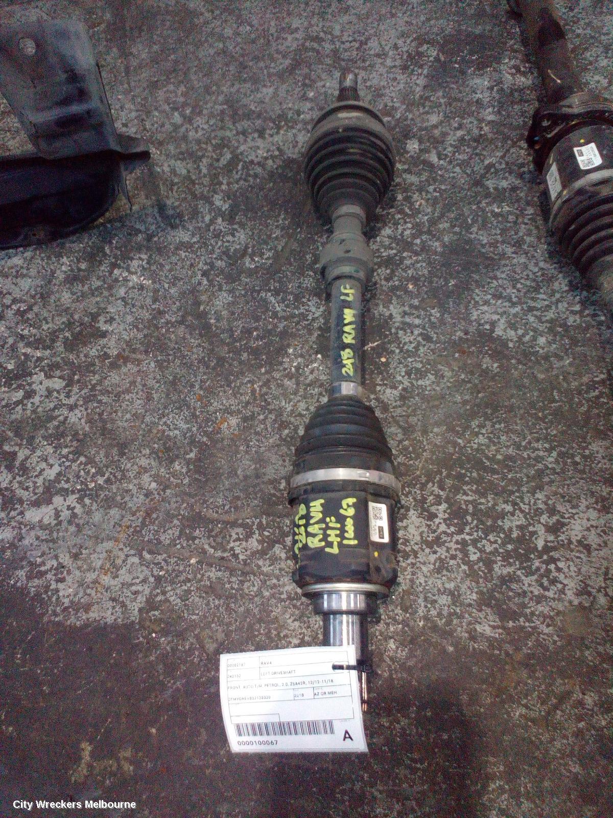 TOYOTA RAV4 LEFT DRIVESHAFT, FRONT, AUTO T/M, PETROL, 2.0, ZSA42R, 12/2012 - 11/2018 - Image 3