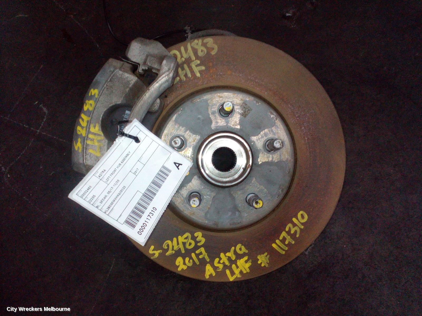 HOLDEN ASTRA LEFT FRONT HUB ASSEMBLY, BL, SEDAN, 05/2017 - 12/2020 - Image 2