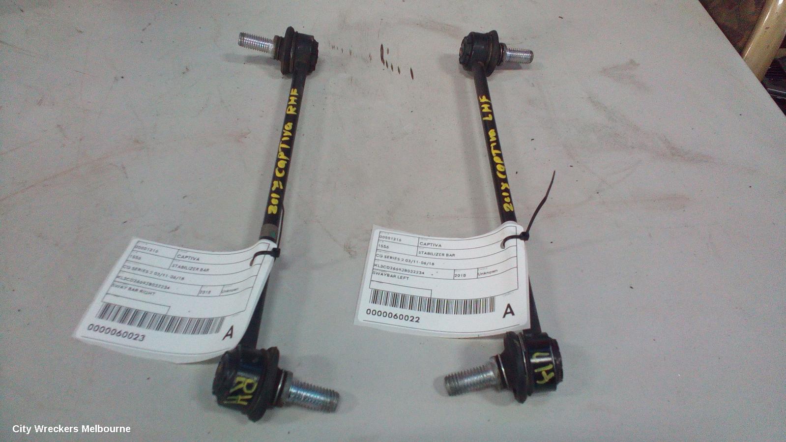 HOLDEN CAPTIVA STABILISER BAR, CG SERIES 2 03/2011 - 06/2018 - Image 2