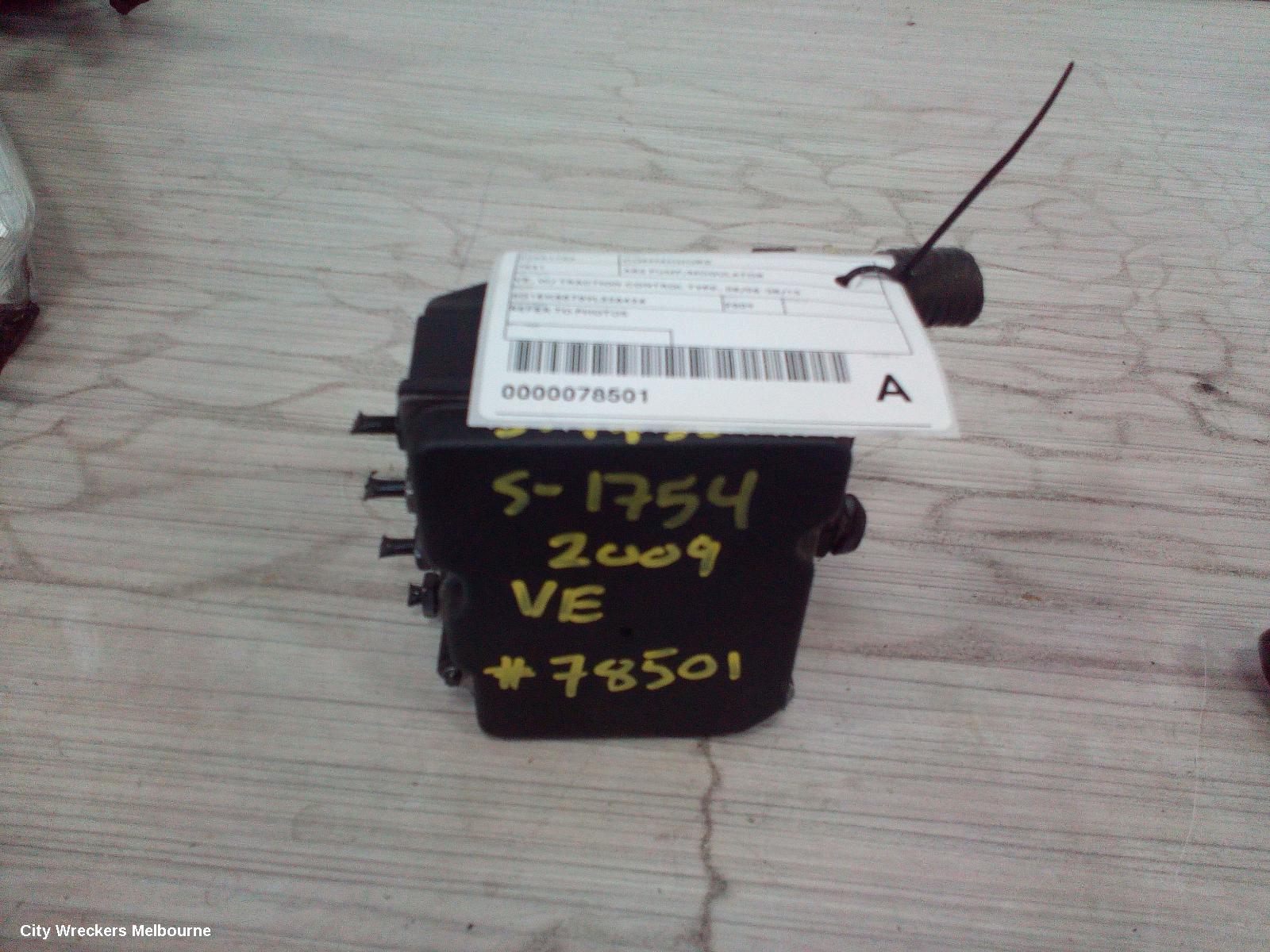 HOLDEN COMMODORE ABS PUMP/MODULATOR, VE, W/ TRACTION CONTROL TYPE, 08/2006 - 08/2010 - Image 1