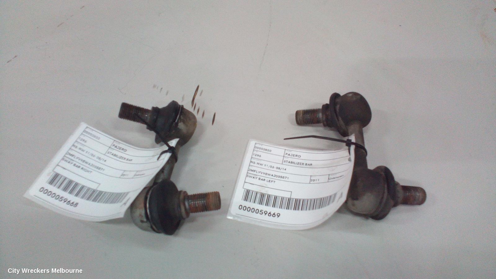 MITSUBISHI PAJERO STABILISER BAR, NS-NT-NW, FRONT SWAY BAR, 08/2006 - 08/2014 - Image 2