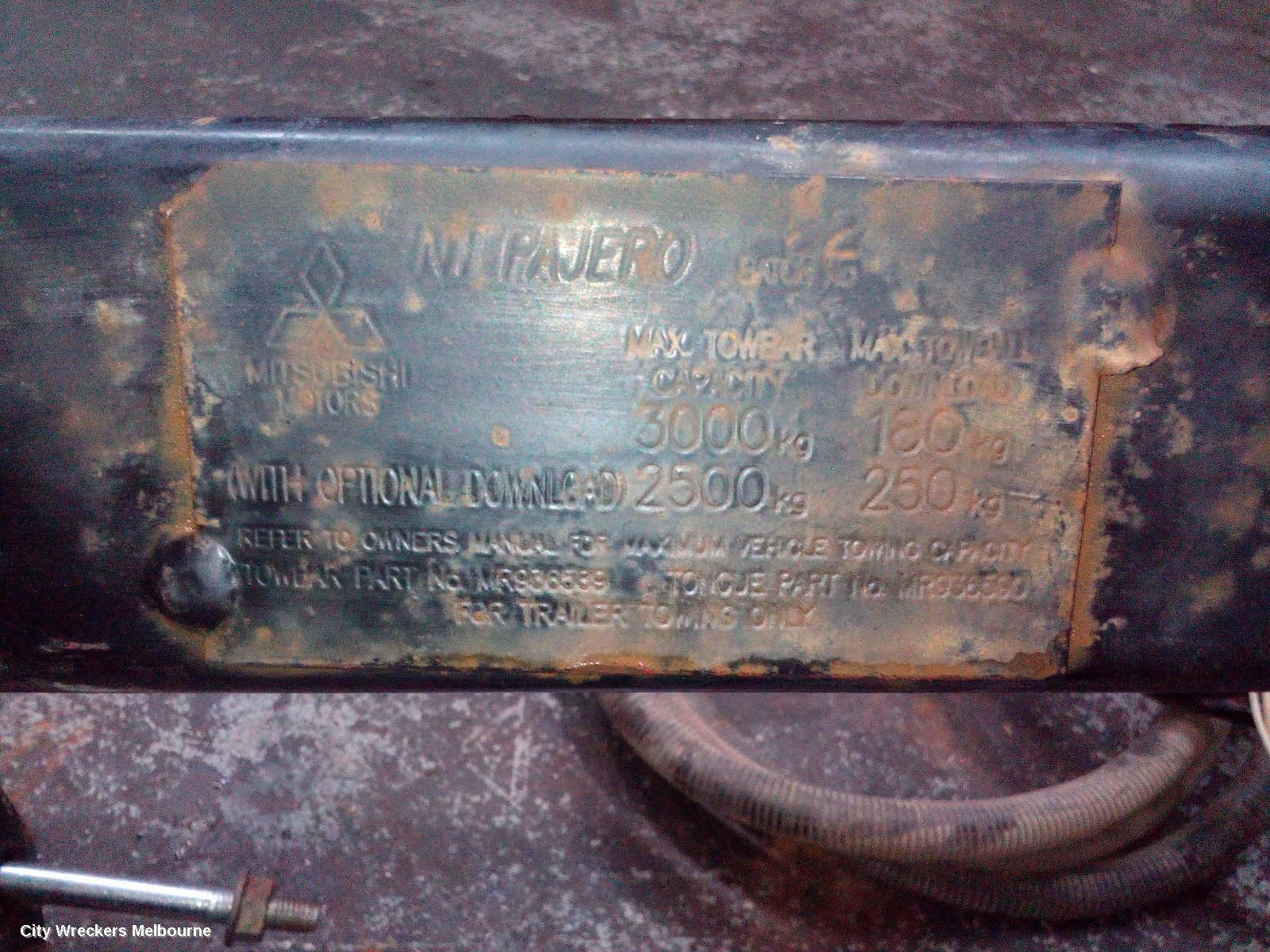 MITSUBISHI PAJERO TOWBAR, NS-NW, FACTORY, 11/2006 ONWARDS - Image 2