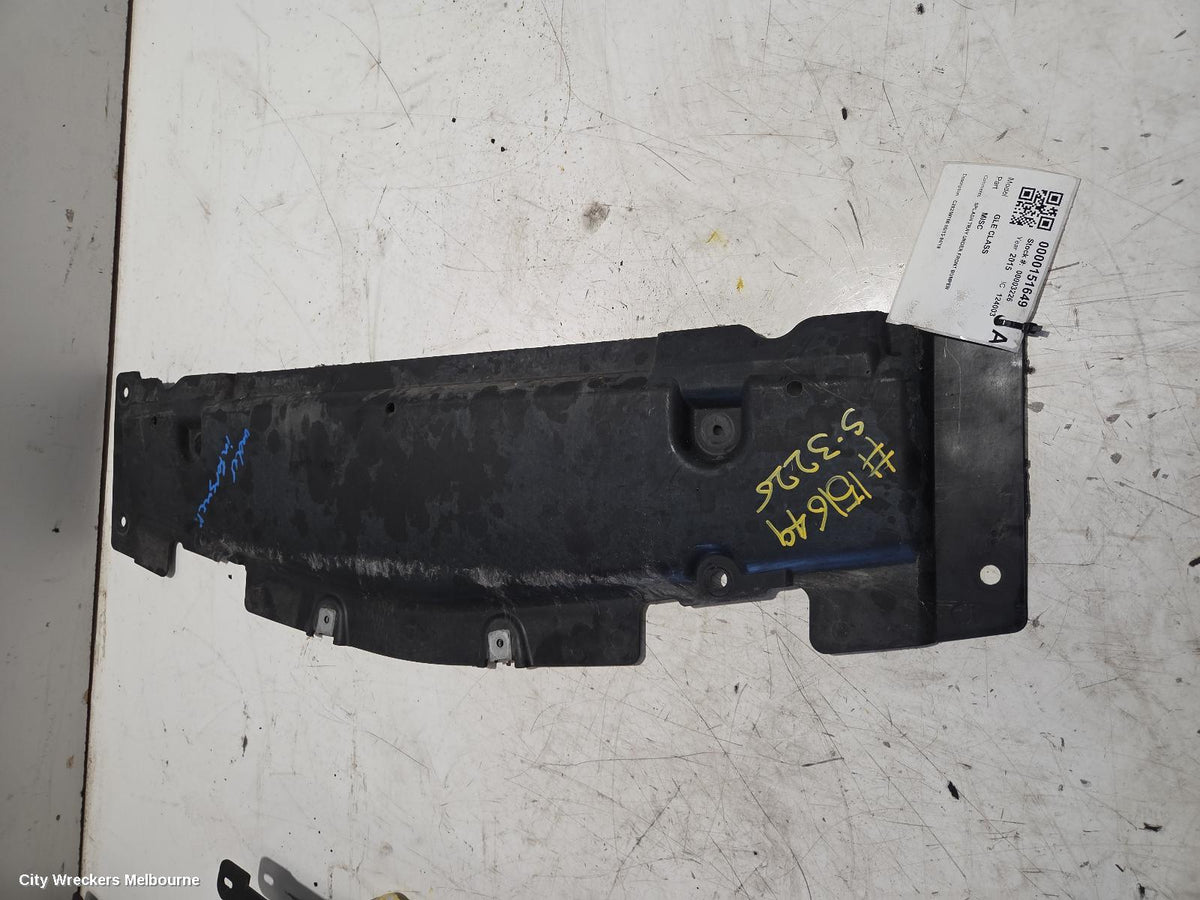 MERCEDES GLE CLASS, C292/W166 06/2015 - 04/2019, SPLASH TRAY UNDER FRONT BUMPER: 151649 - Image 1