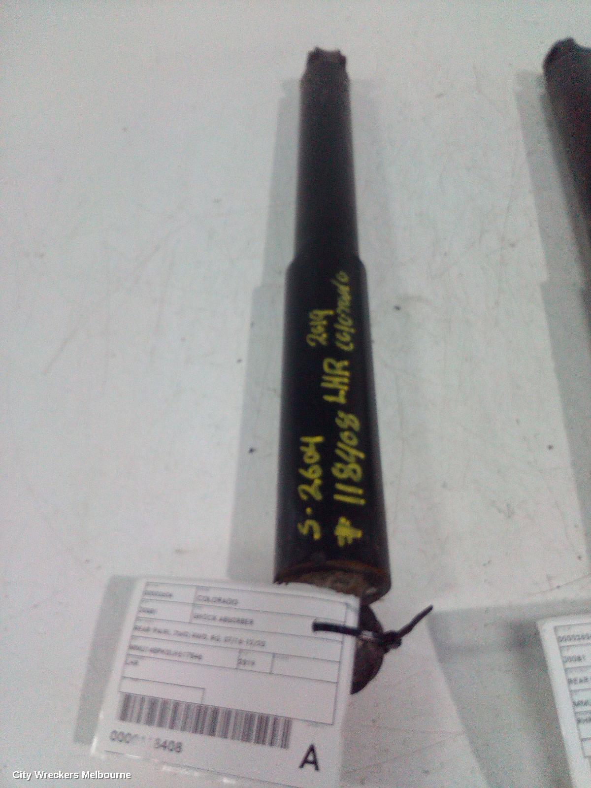 HOLDEN COLORADO SHOCK ABSORBER, REAR (PAIR), 2WD/4WD, RG, 07/2016 - 12/2020 - Image 1