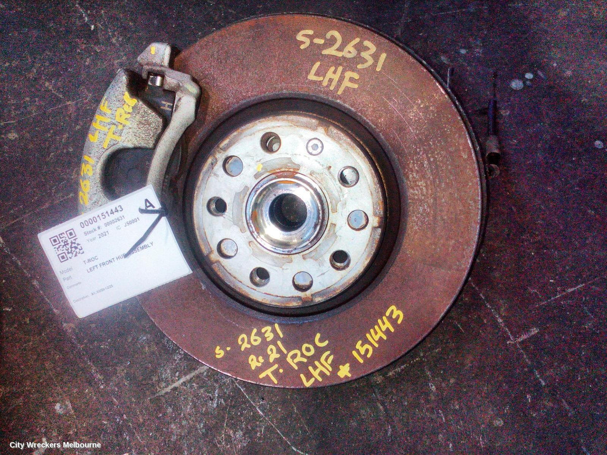 VOLKSWAGEN T-ROC LEFT FRONT HUB ASSEMBLY, A1, 03/2020 - 12/2025 - Image 1