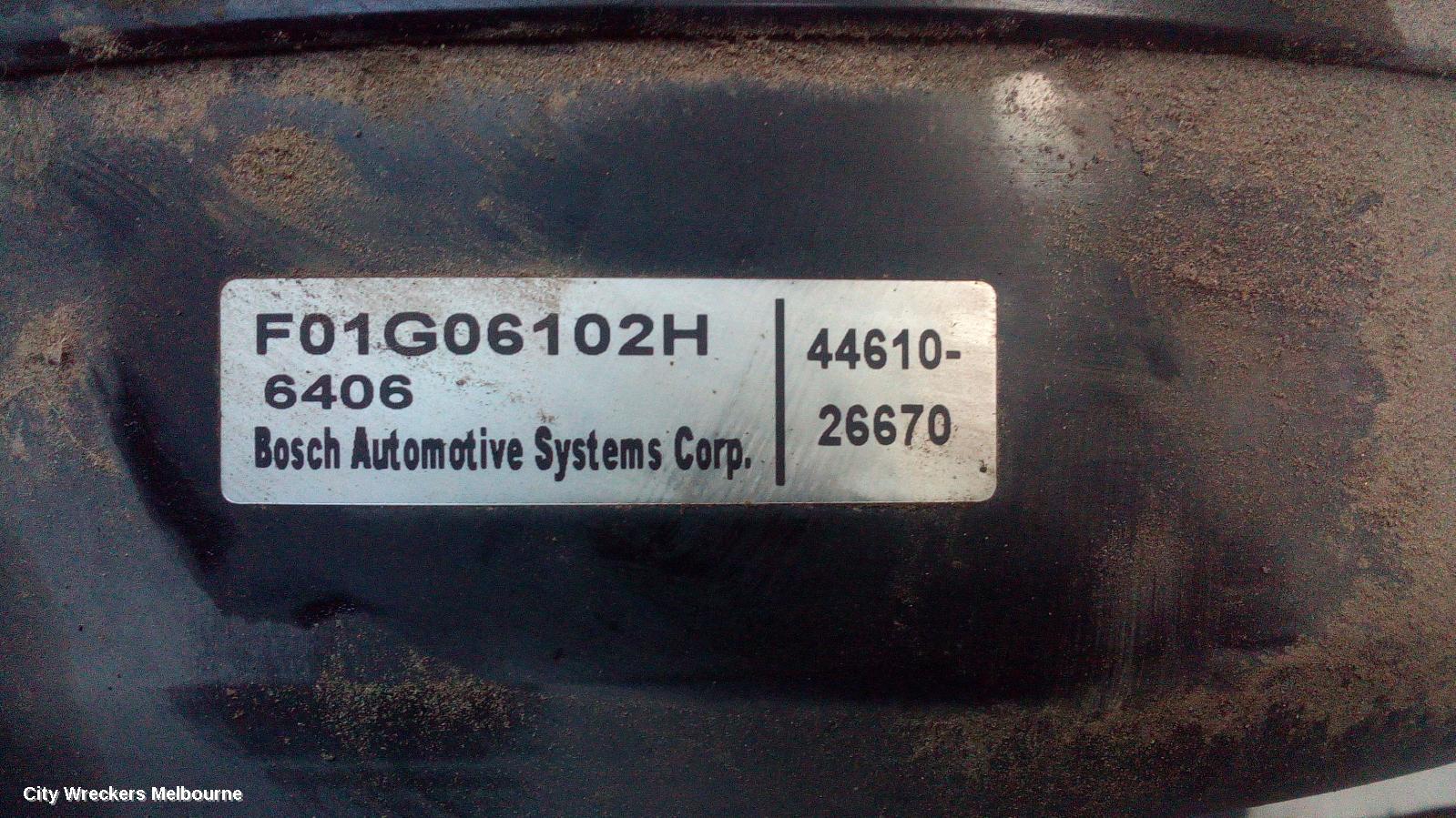 TOYOTA HIACE BRAKE BOOSTER, TRH, PETROL, 2.7, 2TR-FE, MANUAL, 03/2005 - 10/2010 - Image 3