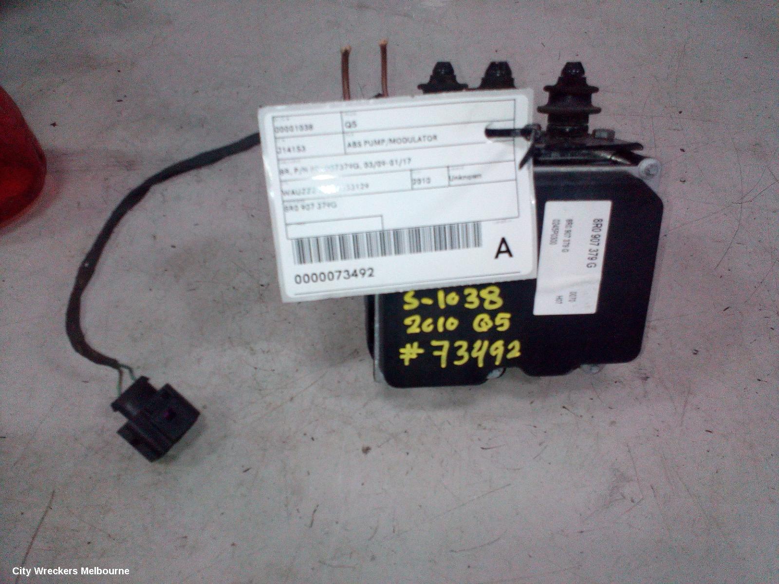 AUDI Q5 ABS PUMP/MODULATOR, 8R, P/N 8R0907379G, 03/2009 - 01/2017 - Image 2