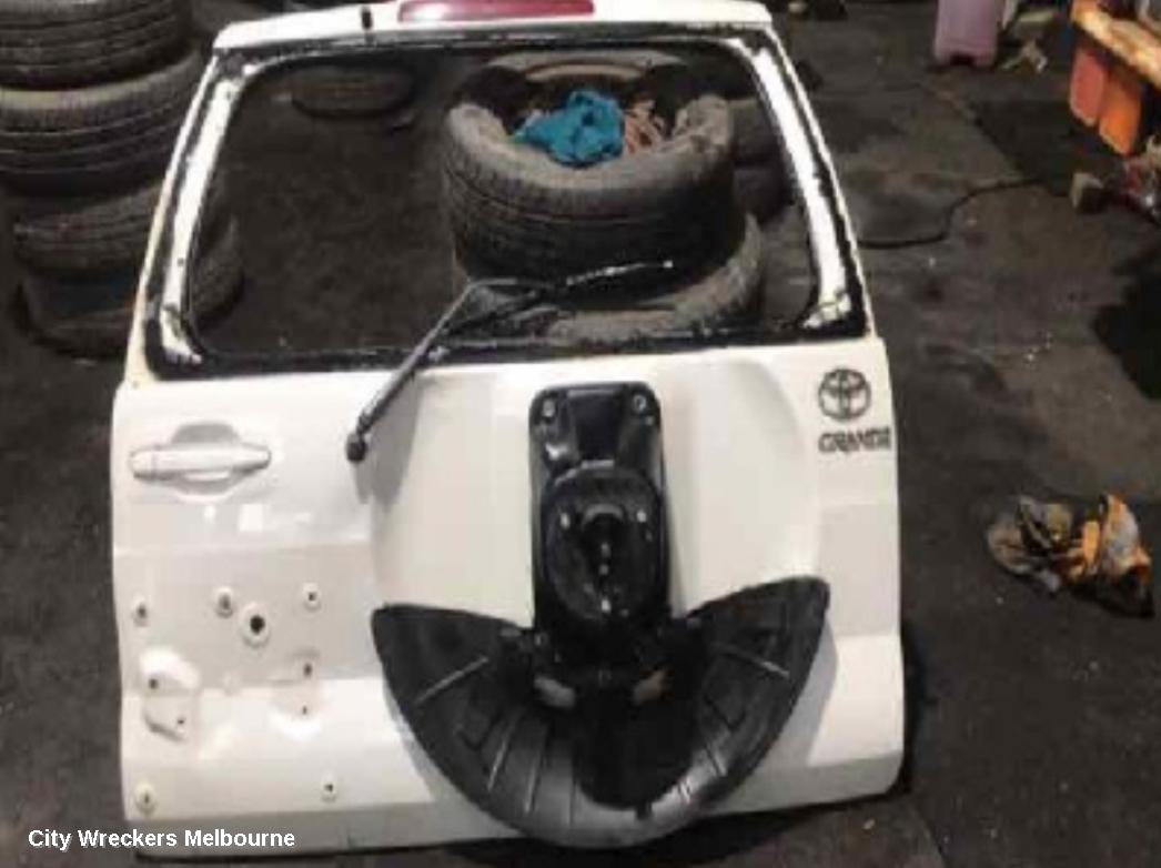 TOYOTA PRADO BOOTLID/TAILGATE, TAILGATE, 120 SERIES, NON SPOILER, W/ SPARE WHEEL CARRIER TYPE, 02/2003 - 10/2009 - Image 1