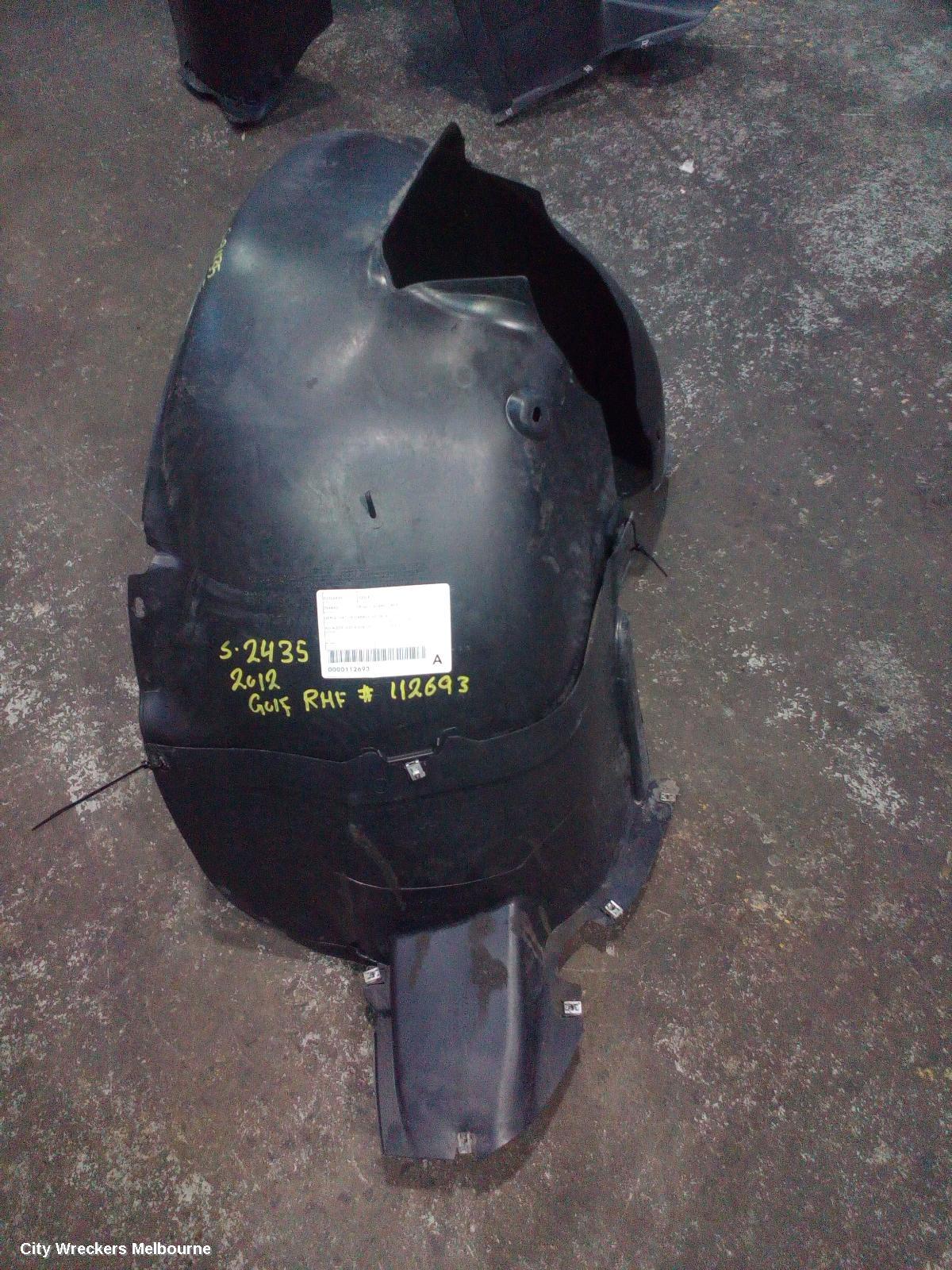VOLKSWAGEN GOLF RIGHT GUARD LINER, GEN 6, HATCH/CABRIO, 10/2008 - 01/2016 - Image 3